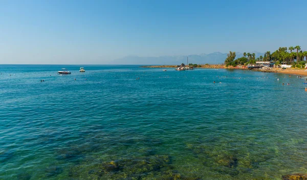 Antalya Turkey Prachtig Landschap Aan Het Strand Aan Middellandse Zee — Stockfoto