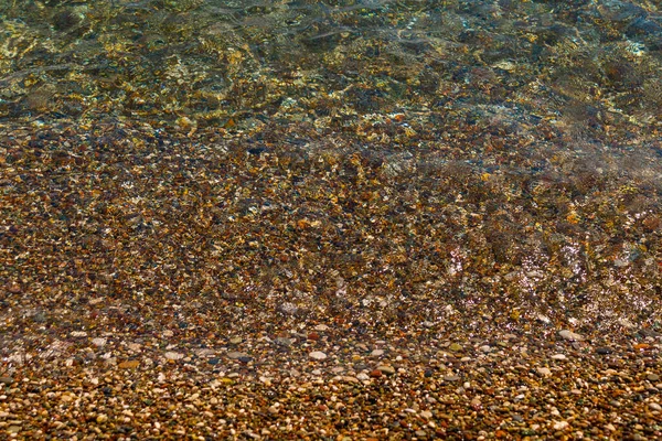 Antalya Turquia Bela Textura Areia Mar Praia Konyaalti Antaly Turquia — Fotografia de Stock