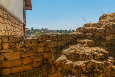 ANTALYA, TURKEY: Antalya 'daki eski kale duvarları veya Türkiye' deki Kaleici
