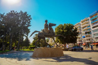 ANTALYA, TURKEY: Türkiye 'nin Antalya kentindeki Antalya Kaleici Anıtı' ndaki Binicilik Anıtı
