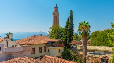 ANTALYA, TURKEY: Yivli Minare Camii Antalyas 'ın Kaleici ilçesinin tarihi simgesidir