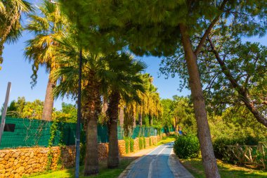 ANTALYA, TURKEY: Türkiye 'nin Antalya kentinde yazın Konyaalti plajına giden yol.