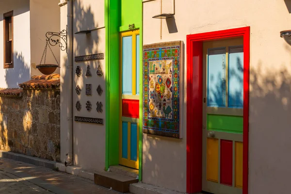 Antalya Turquia Casas Histórico Kaleici Distirict Antalya Turquia Cidade Velha — Fotografia de Stock