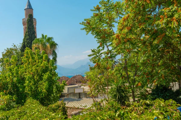 Antalya Turkey Meczet Yivli Minare Jest Zabytkiem Antalyas Stare Miasto — Zdjęcie stockowe