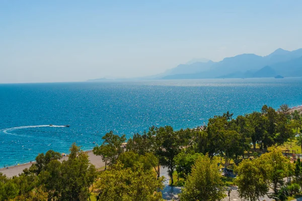 Antalya Turkey Vackert Landskap Vid Medelhavet Och Bergen Antalya Turkiet — Stockfoto