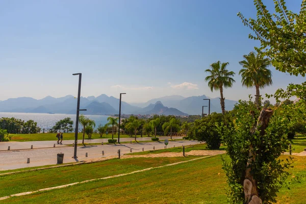 Antalya Turkey Weg Naar Konyaalti Strand Zomer Antalya Turkije — Stockfoto