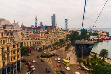 BATUMI, GEORGIA: Bulutlu bir yaz gününde Batumi şehrinin güzel manzarası.