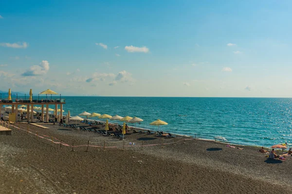 Kobuleti Georgia Beautiful Landscape View Beach Black Sea Sunny Summer — Stock Photo, Image