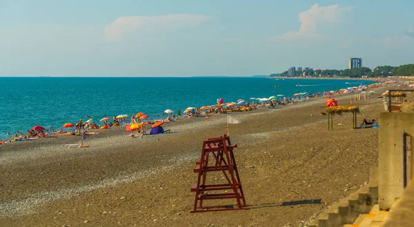 Kobuleti Georgien Schöne Landschaft Mit Blick Auf Den Strand Und — Stockfoto