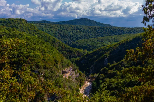 Kutaisi Imereti Georgia Tskaltsitela Canyon Bij Motsameta Bij Kutaisi — Stockfoto