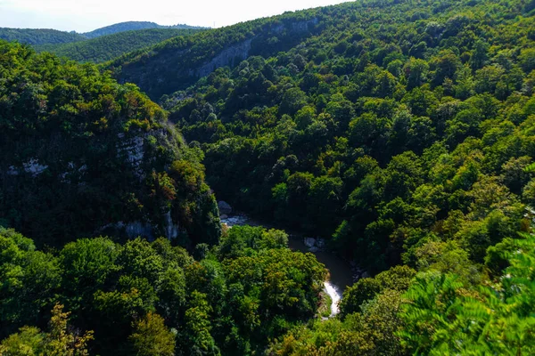Kutaisi Imereti Georgia Rzeka Tskaltsitela Kanion Pobliżu Miejscowości Motsameta Niedaleko — Zdjęcie stockowe
