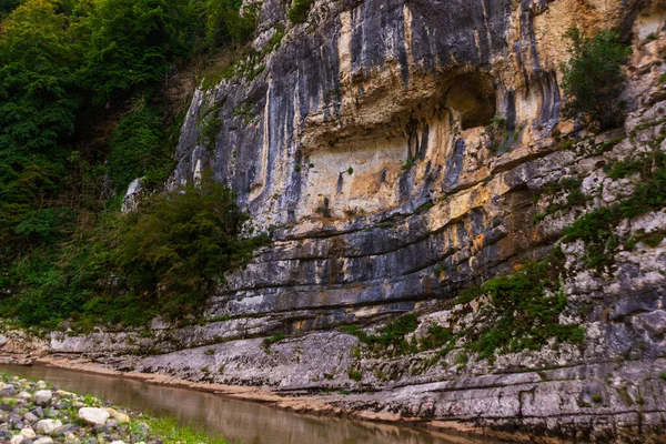 Kutaisi Imereti Georgia Río Tskaltsitela Cañón Cerca Del Pueblo Motsameta — Foto de Stock