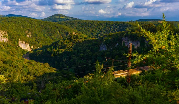 Kutaisi Imereti Georgia Tprachtig Landschap Met Een Canyon Buurt Van — Stockfoto