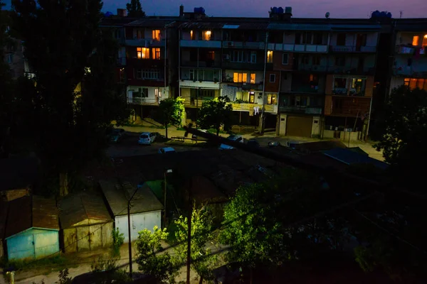 Kutaisi Georgia Traditionelle Georgische Häuser Auf Der Straße Der Altstadt — Stockfoto