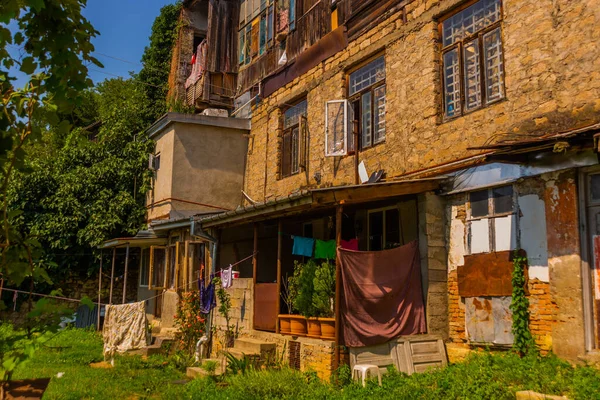 Kutaisi Georgia Традиційні Грузинські Будинки Вулиці Старому Районі Кутаїсі — стокове фото