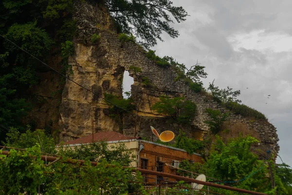 Kutaisi Georgia Rumah Tradisional Georgia Jalan Distrik Lama Kutaisi — Stok Foto