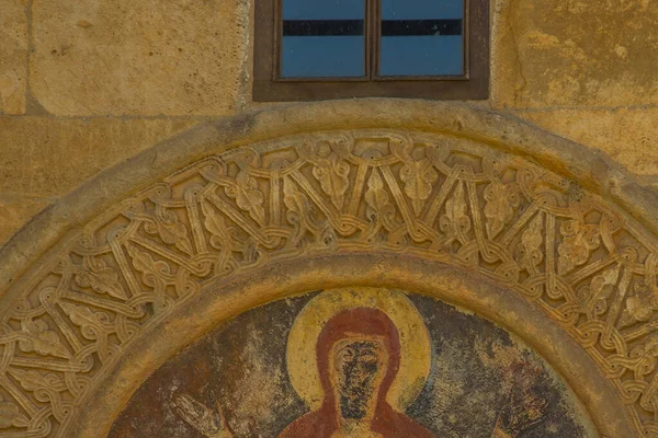 Kutaisi Georgia Imereti Exterior Frescoes Church Nativity Most Holy Theotokos — Stock Photo, Image