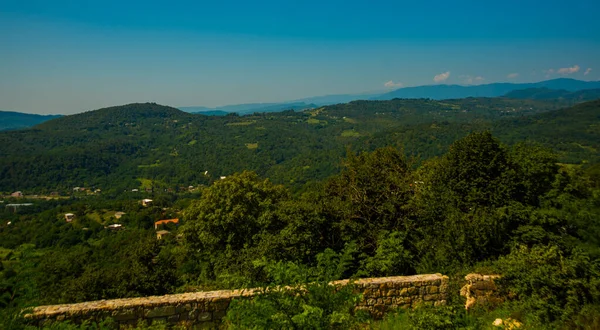 Kutaisi Georgia Imereti Krásná Krajina Výhledem Kopce Hory Klášteře Gelati — Stock fotografie