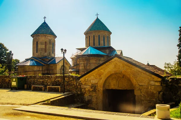 Kutaisi Georgia Imereti Paisaje Con Vistas Monasterio Los Gelati Soleado — Foto de Stock