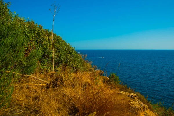 Antalya Turkey Beautiful Landscape Sea View Turkish City Antalya Sunny — Stock Photo, Image