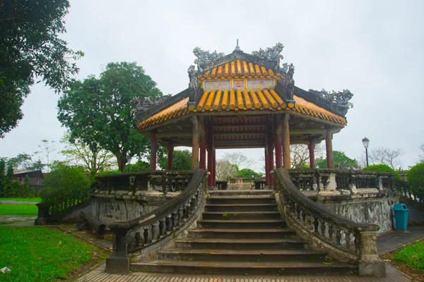 Una antigua ciudad en Vietnam, la fortaleza en la ciudad en tonalidad —  Fotos de Stock