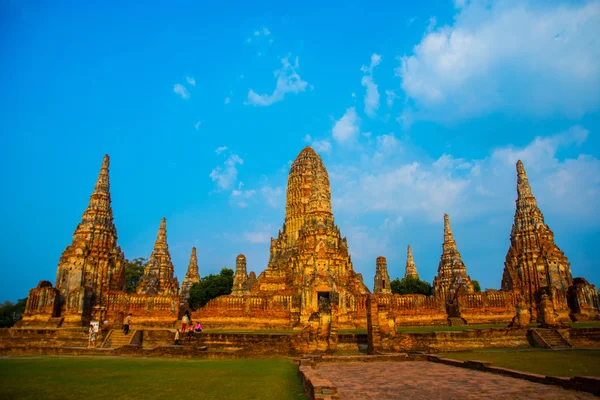 Starożytne budowle w mieście miasta Ayutthaya. Asia.Thailand. — Zdjęcie stockowe