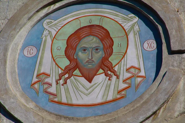 Αποθηκεύονται στην τοιχογραφία. Η εκκλησία στη Ρωσία. — Φωτογραφία Αρχείου