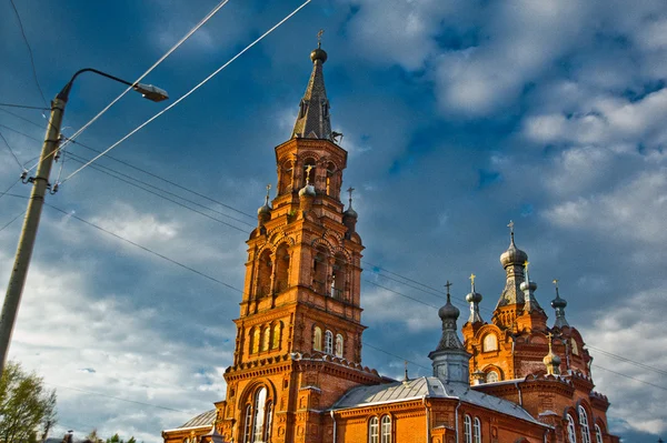 Iglesia de ladrillo en Rusia — Foto de Stock