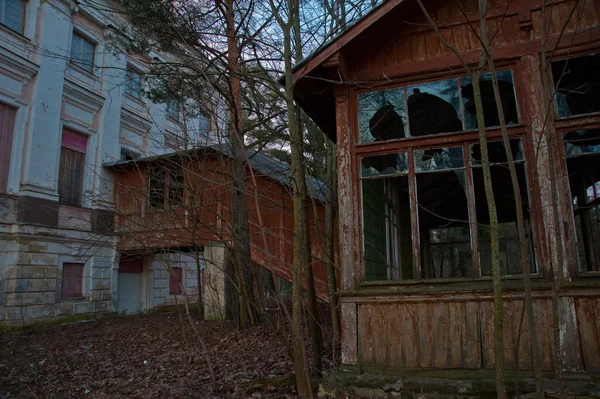 매너 Demidov의 Russia.Fragments에 버려진된 오래 된 저택 — 스톡 사진