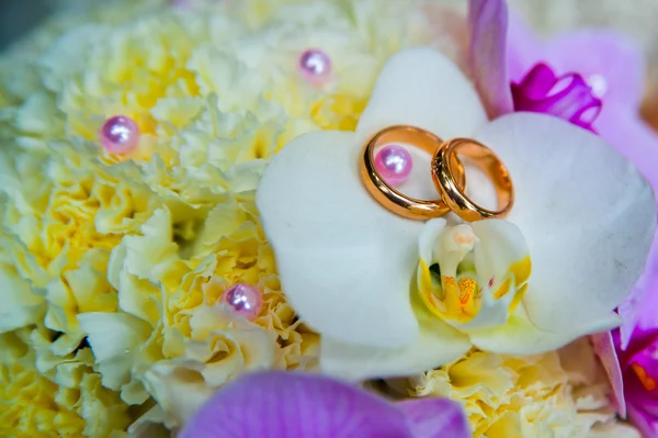 婚礼订婚戒指 — 图库照片
