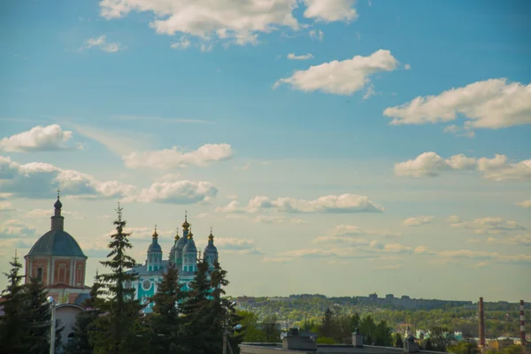 Panorama della città di Smolensk. Vista dal volo dell'uccello . — Foto Stock