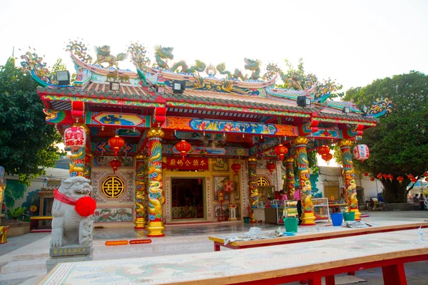 Krásný čínský chrám v Thajsku — Stock fotografie