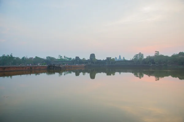 The temple complex of Angkor Wat. — Stock Photo, Image