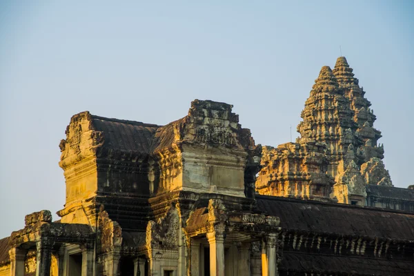 O complexo do templo de Angkor Wat . — Fotografia de Stock