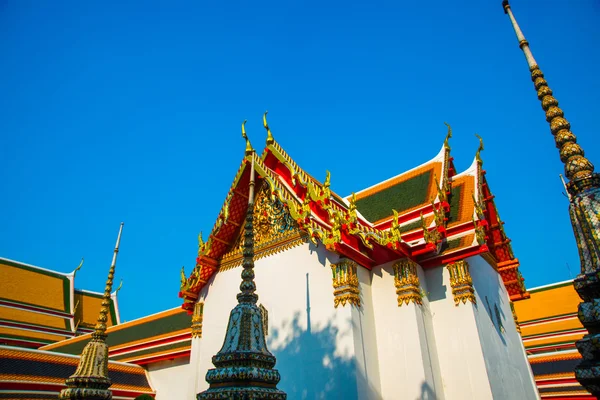 Wat Pho o Wat Phra Chetuphon, el Templo del Buda Reclinado en Bangkok de Tailandia —  Fotos de Stock