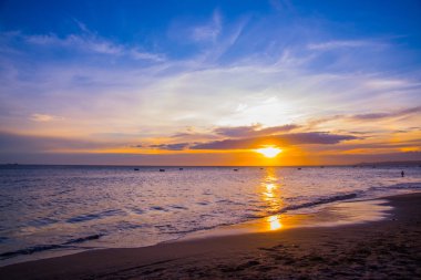 Deniz günbatımı, Vietnam, MUI Doğu, Asya