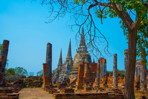 Starobylé paláce. Ayutthaya Thajsko. — Stock fotografie