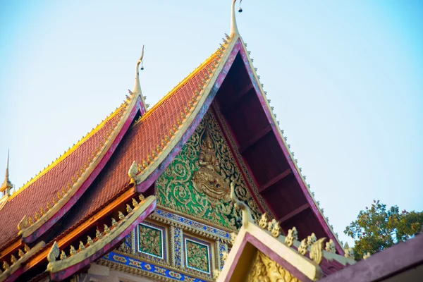 Templet med guld i huvudstaden i Laos, Vientiane. — Stockfoto
