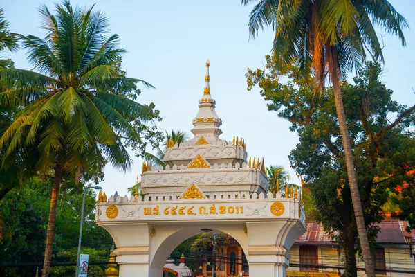 Chrám se v hlavním městě Laos, Vientiane. — Stock fotografie