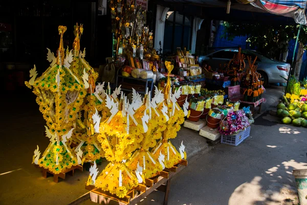 O templo com ouro na capital do Laos, Vientiane . — Fotografia de Stock