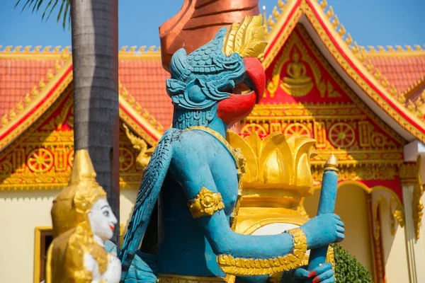 Sculpture at the temple. Laos, Vientiane. — Stock Photo, Image