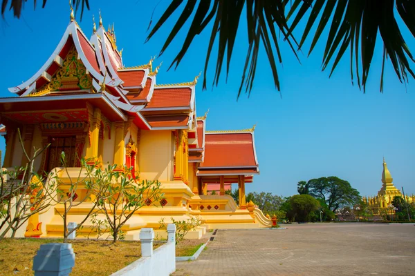 Der tempel mit in der hauptstadt von laos, vientiane. — Stockfoto