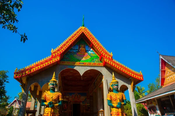 A templomot a fővárosban, Laos, Vientiane. — Stock Fotó