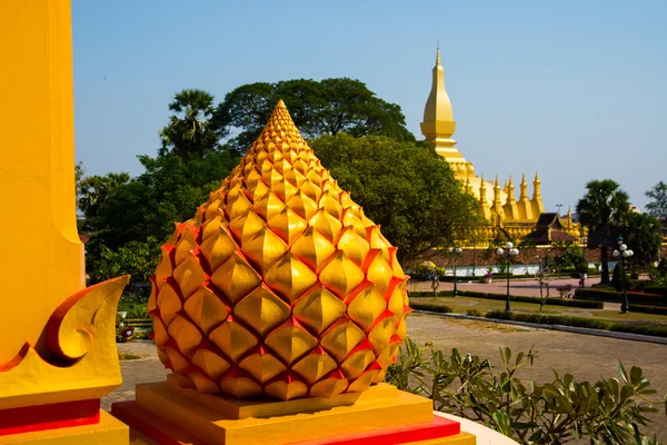 El templo con en la capital de Laos, Vientiane . — Foto de Stock