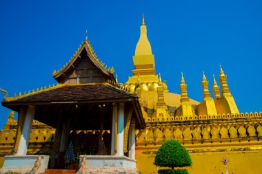 Residence Pha ki Luang Luang Prabang, büyük stupa, bir Budist stupa. Vientiane, Laos.