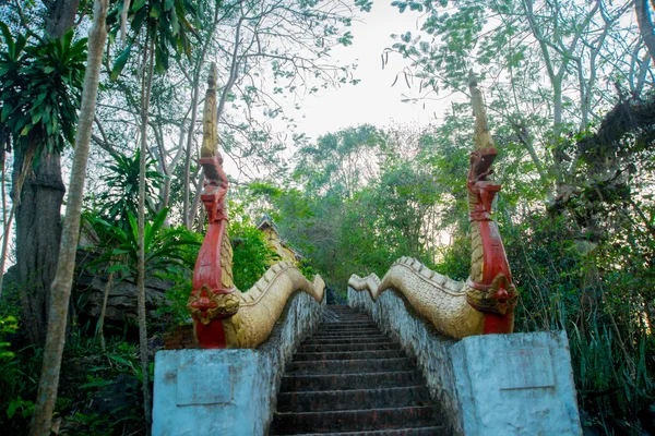 龙雕塑。銮 Prabang.Laos. — 图库照片