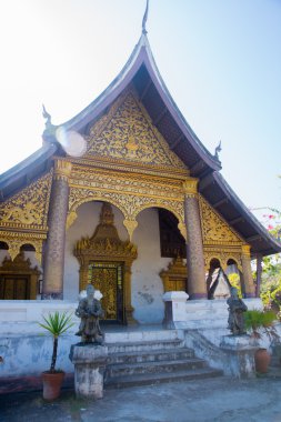 Altın Budist tapınağı. Luang Prabang.Laos.