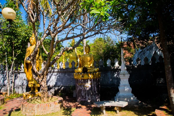 Buddyjska świątynia złotem. Luang Prabang.Laos. — Zdjęcie stockowe