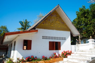Altın Budist tapınağı. Luang Prabang.Laos.