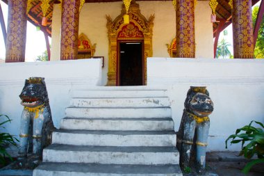 Altın Budist tapınağı. Luang Prabang.Laos.